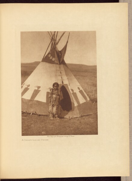 Edward S. Curtis, A Child's Lodge - Piegan