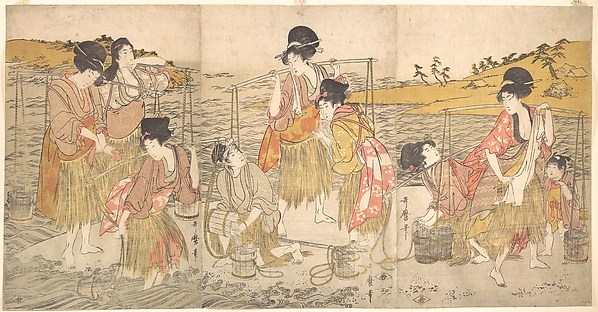 Kitagawa Utamaro, The Dance of the Beach Maidens