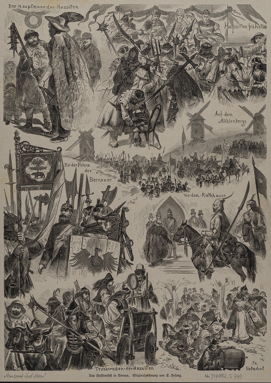 Ernst Hosang, Bernau bei Berlin: Hussitenfest 1882
