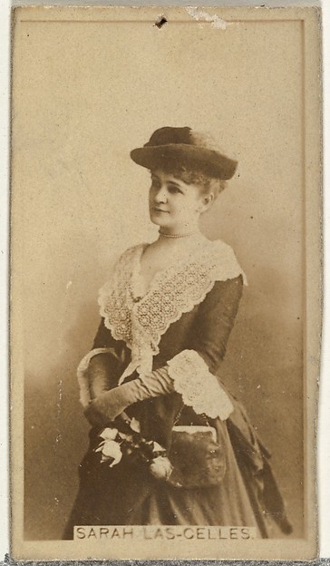W. Duke, Sons & Co., Sarah Las-Gelles, from the Actors and Actresses series (N145-8) issued by Duke Sons & Co. to promote Duke Cigarettes