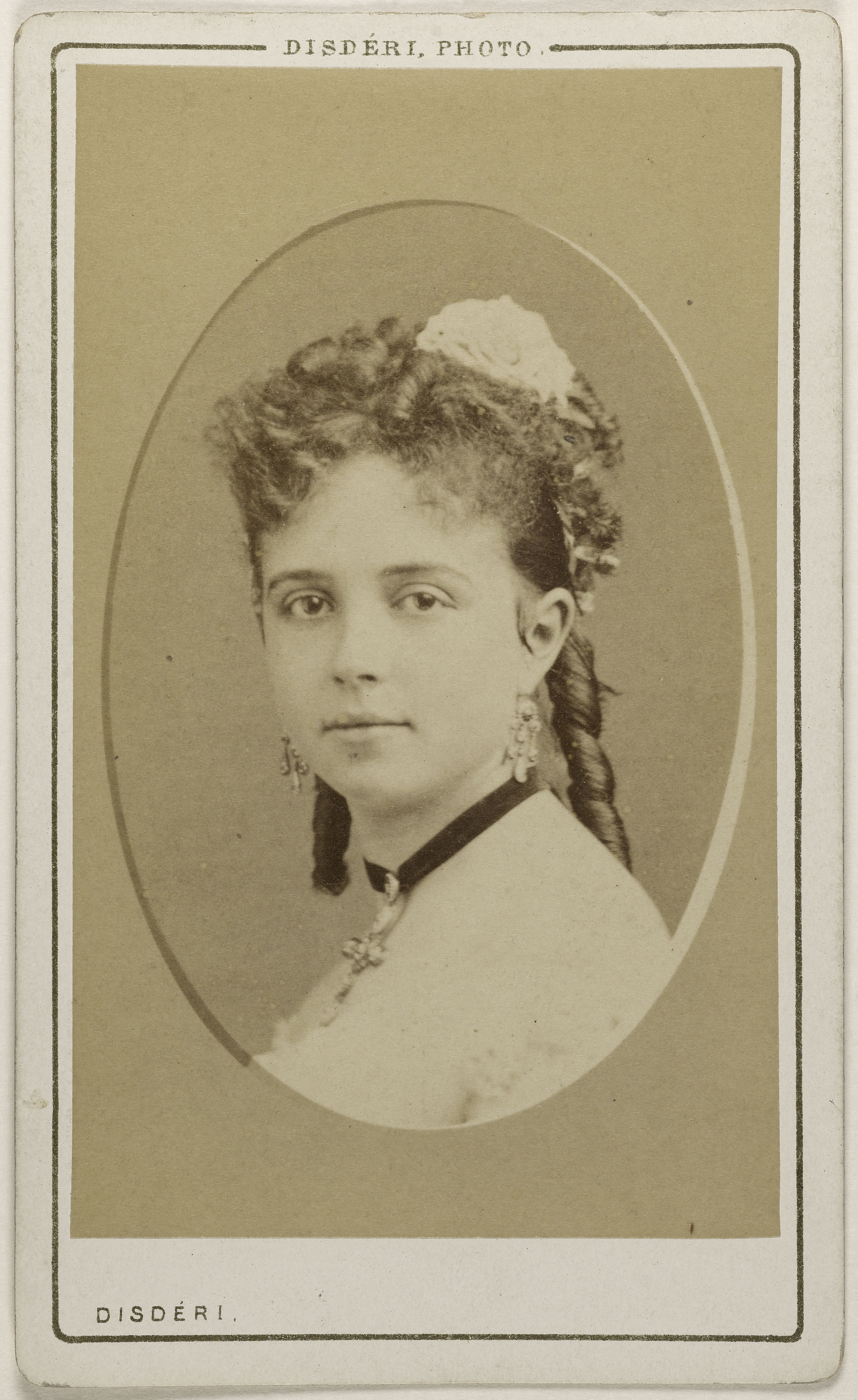 André-Adolphe-Eugène Disdéri, Portrait de Bematti, (actrice)