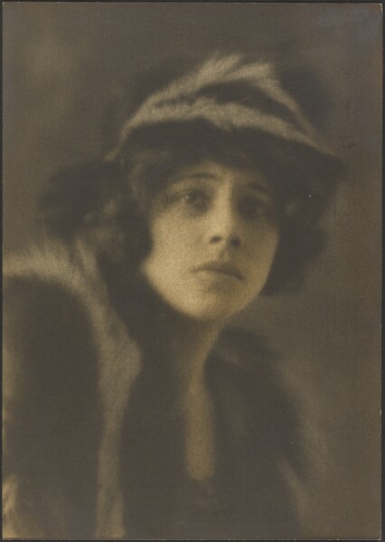 Louis Fleckenstein, [Portrait of a Woman in Fur Hat]