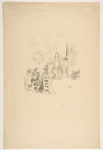 James McNeill Whistler, Conversations under the Statue, Luxembourg Gardens