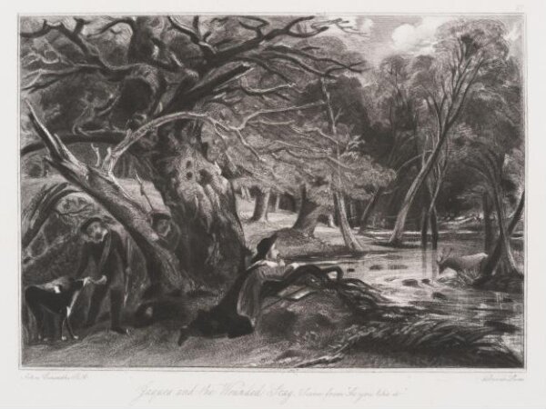 Constable, John RA, Jaques and the Wounded Stag, Scene from "As you like it."