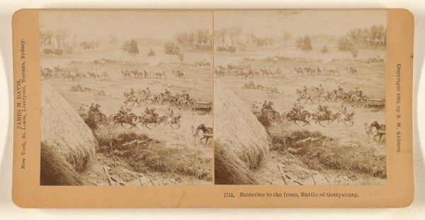Benjamin West Kilburn, Batteries to the front, Battle of Gettysburg.