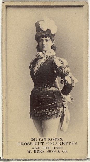 W. Duke, Sons & Co., Card Number 361, Von Oasten, from the Actors and Actresses series (N145-3) issued by Duke Sons & Co. to promote Cross Cut Cigarettes