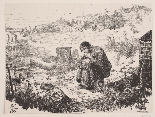 F. Hendriksen, På Kirkegården