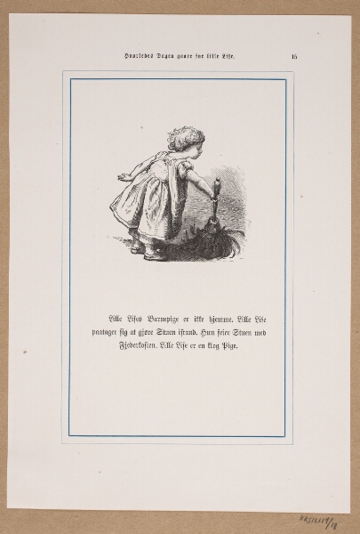 Lorenz Frølich, Illustration til "Hvorledes Dagen gaaer for Lille Lise"