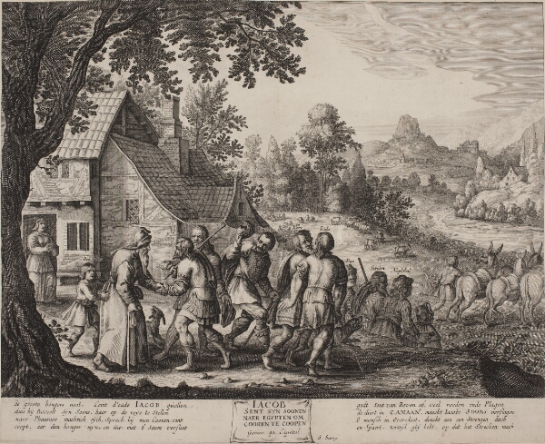 Salomon Savery, Jakob sender sine sønner til Ægypten at købe korn (IACOB SENT SYN SOONEN NAER EGYPTEN OM COOREN TE COOPEN)