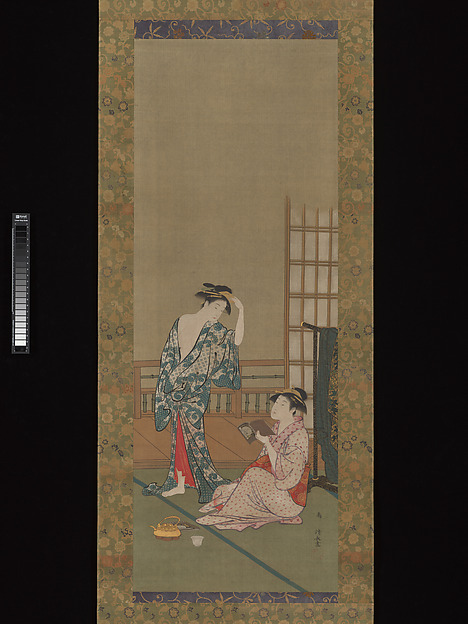 Torii Kiyonaga, Two Beauties after the Bath