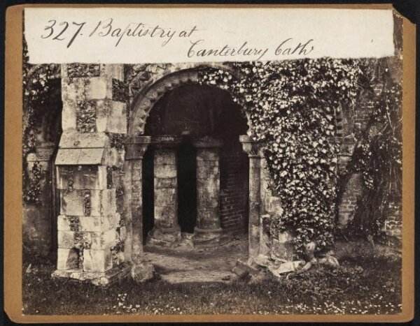 Francis Frith, Baptistry at Canterbury Cath.