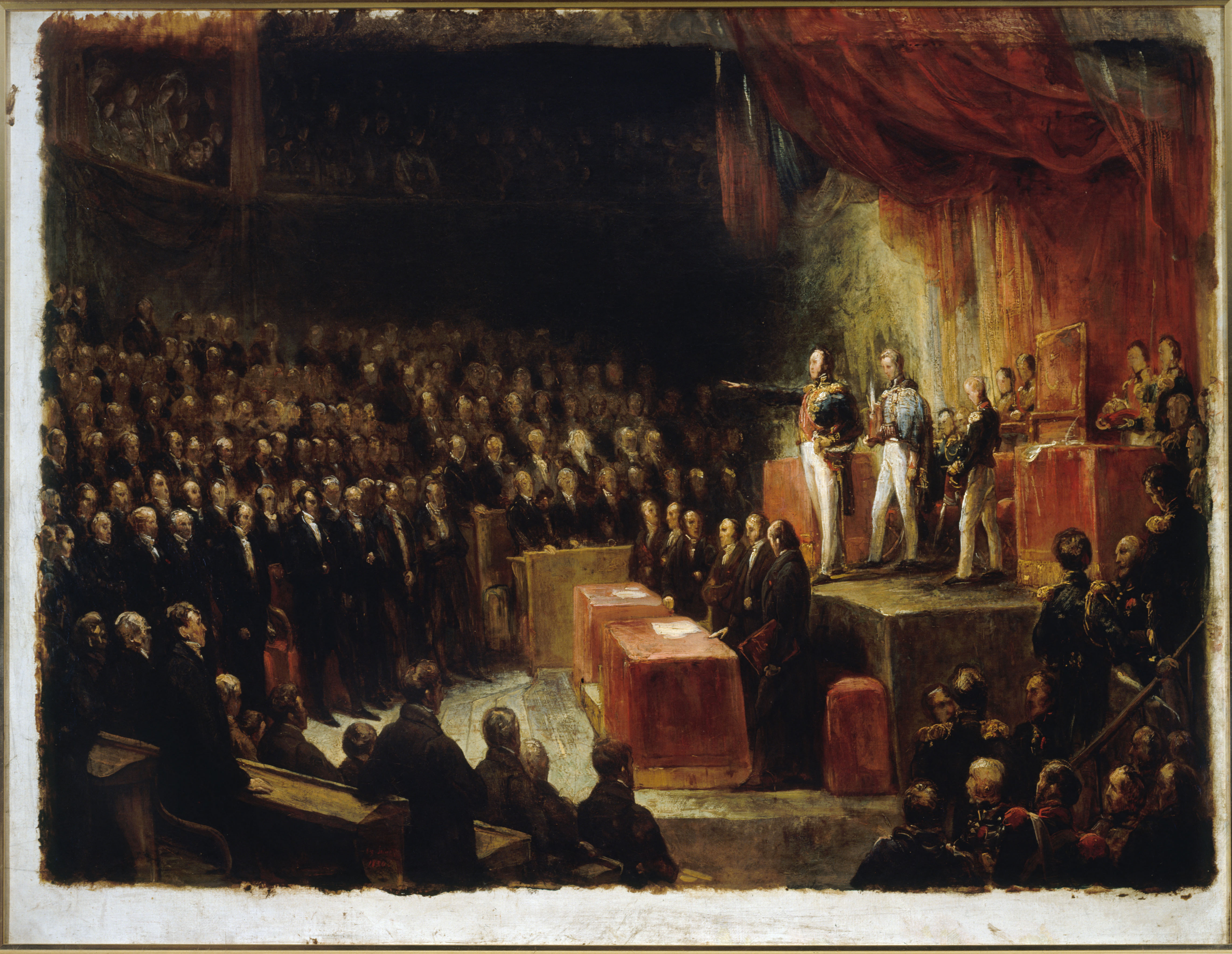 Ary Scheffer, Louis-Philippe prêtant serment devants les chambres, le 9 août 1830