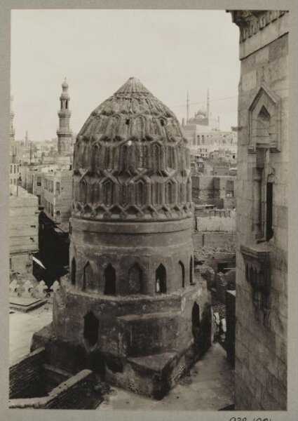K.A.C. Creswell, Dome of mausoleum in the funerary mosque of Mamluk Amir Taghribirdi, Cairo