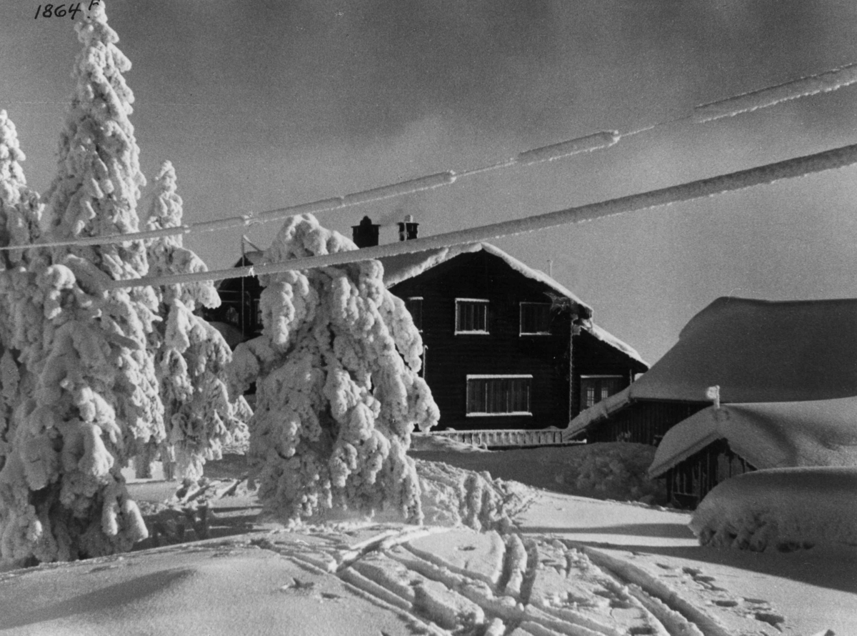 Anders Beer Wilse, Knutehytta, Jonsknuten, Vinter, Sno