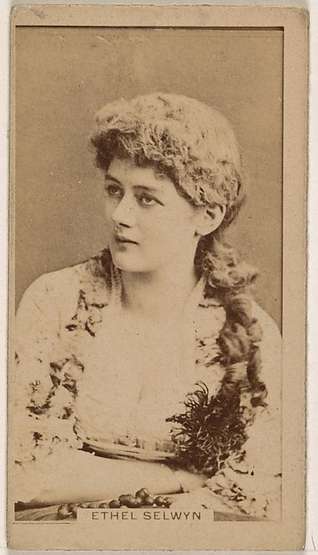 Kinney Brothers Tobacco Company, Ethel Selwyn, from the Actresses series (N245) issued by Kinney Brothers to promote Sweet Caporal Cigarettes