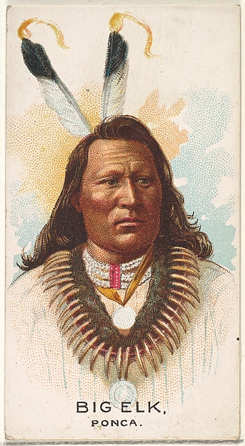 Allen & Ginter, Big Elk, Ponca, from the American Indian Chiefs series (N2) for Allen & Ginter Cigarettes Brands