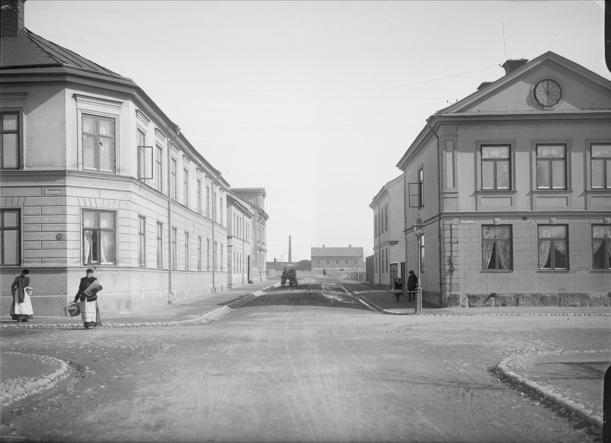 Alfred Dahlgren, Roslag Street - Storgatan, Fålhagen, Uppsala 1901 - 1902