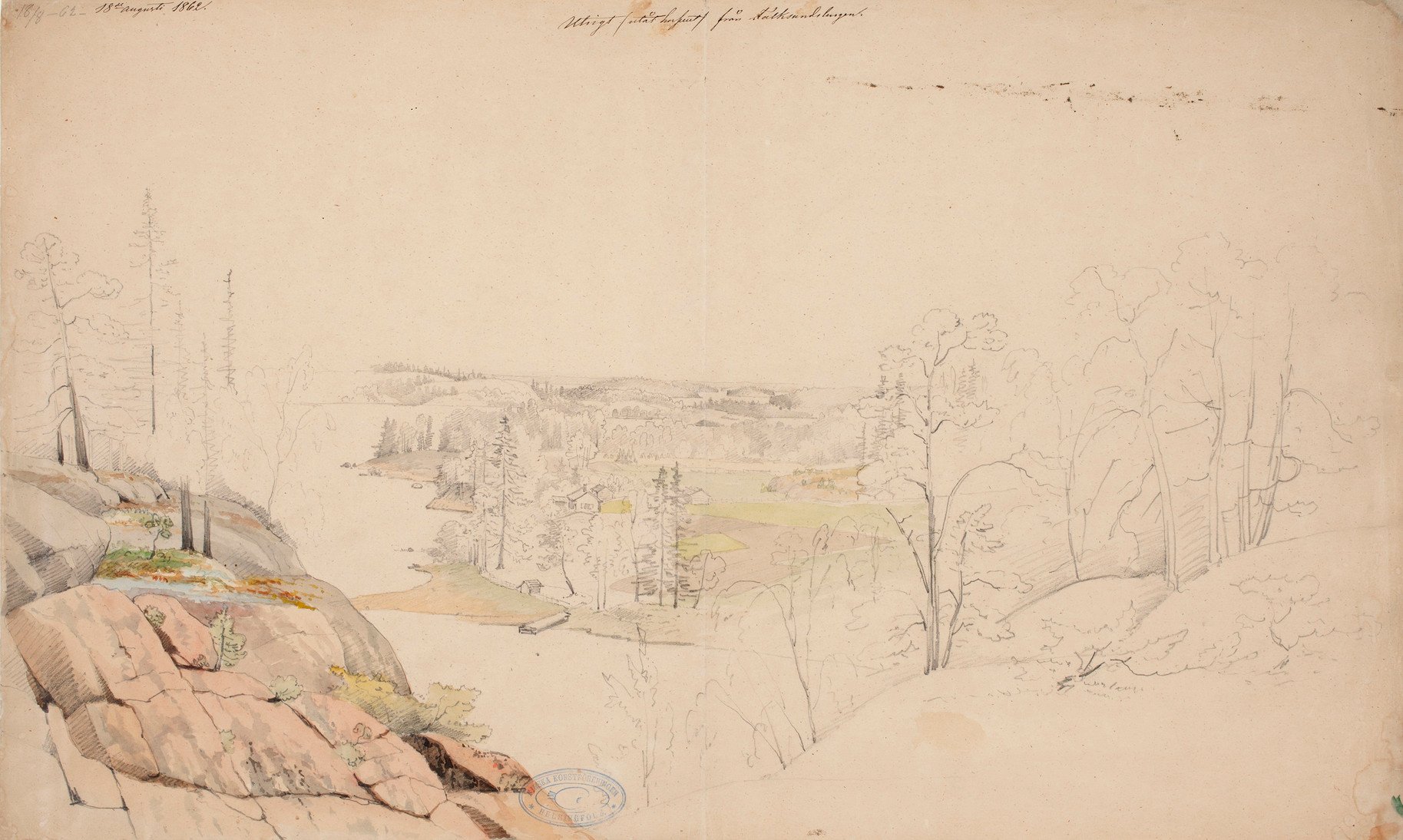 Magnus von Wright, Landscape from Riilahti