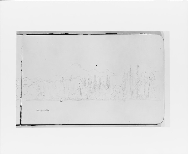 Albert Bierstadt, Fraser (?) River, Warnock (from Sketchbook)