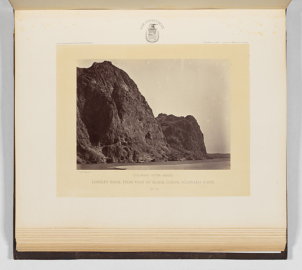 Timothy H. O'Sullivan, Loreley Rock, From Foot of Black Cañon, Colorado River