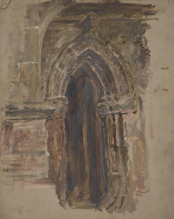 William McTaggart, Sketch of a church door