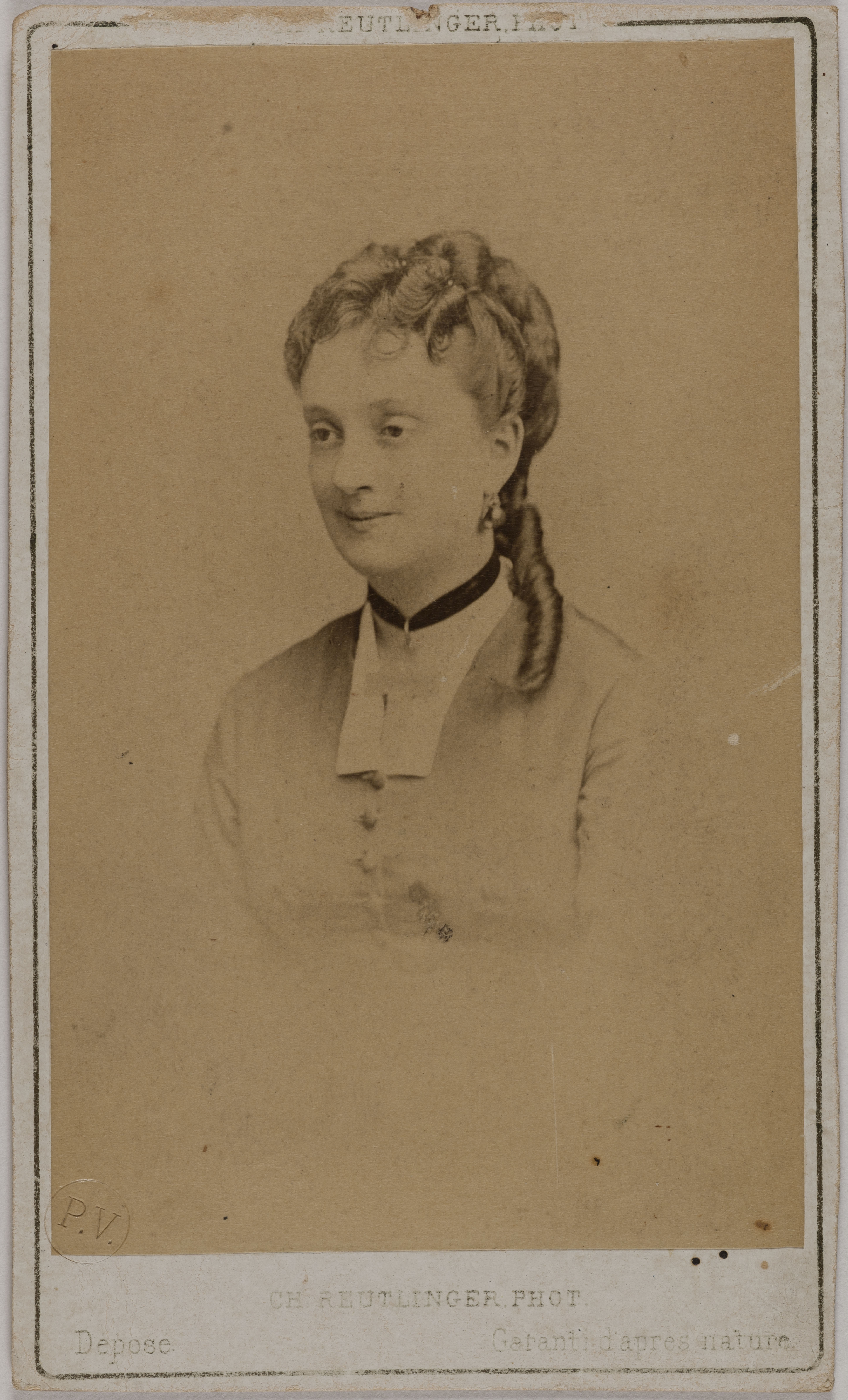 Charles Reutlinger, Portrait d'Antonine (Marie Pélissé, dite), (1836-1900), (actrice)