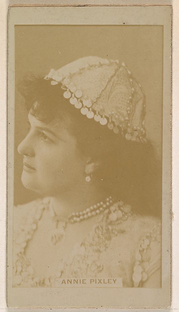 Kinney Brothers Tobacco Company, Annie Pixley, from the Actresses series (N245) issued by Kinney Brothers to promote Sweet Caporal Cigarettes