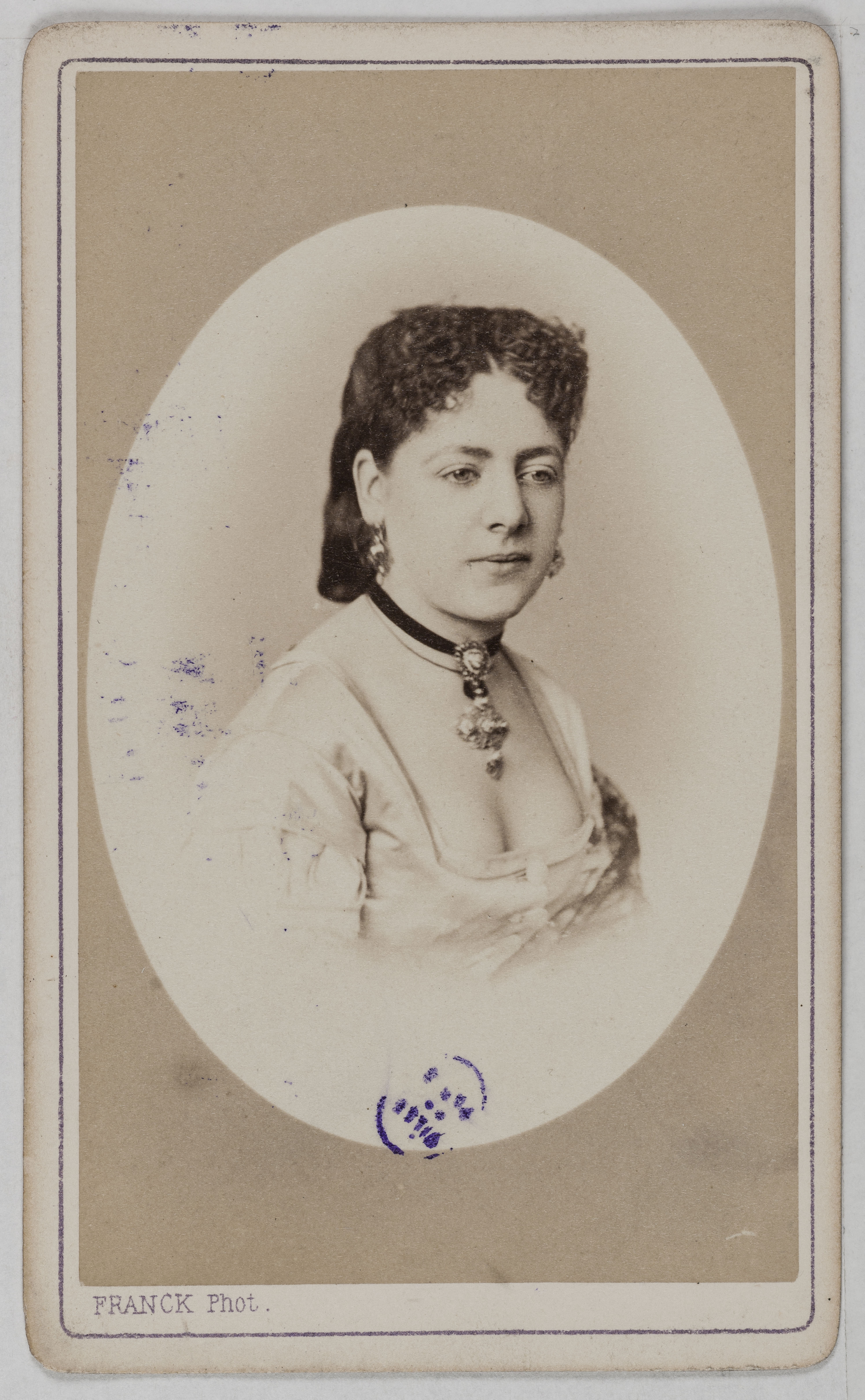 Franck, Portrait de Marie Jolly ou Joly (actrice aux Folies Marigny)