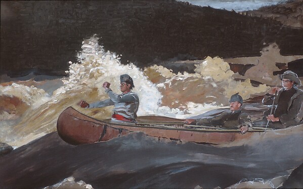 Winslow Homer, Shooting the Rapids, Saguenay River
