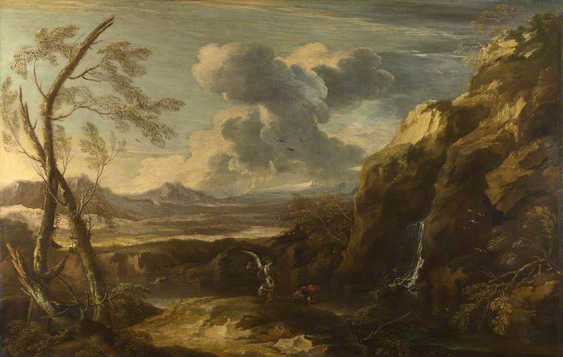 Salvator Rosa, Landscape with Tobias and the Angel