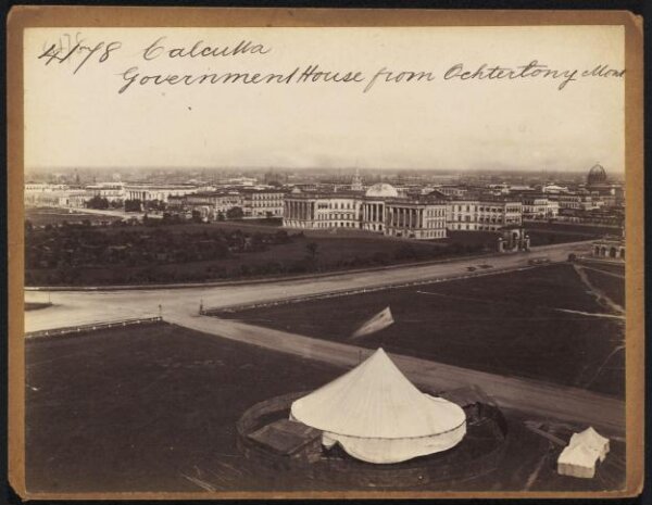Francis Frith, Calcutta.  Government House from the Ochterlony Mont.