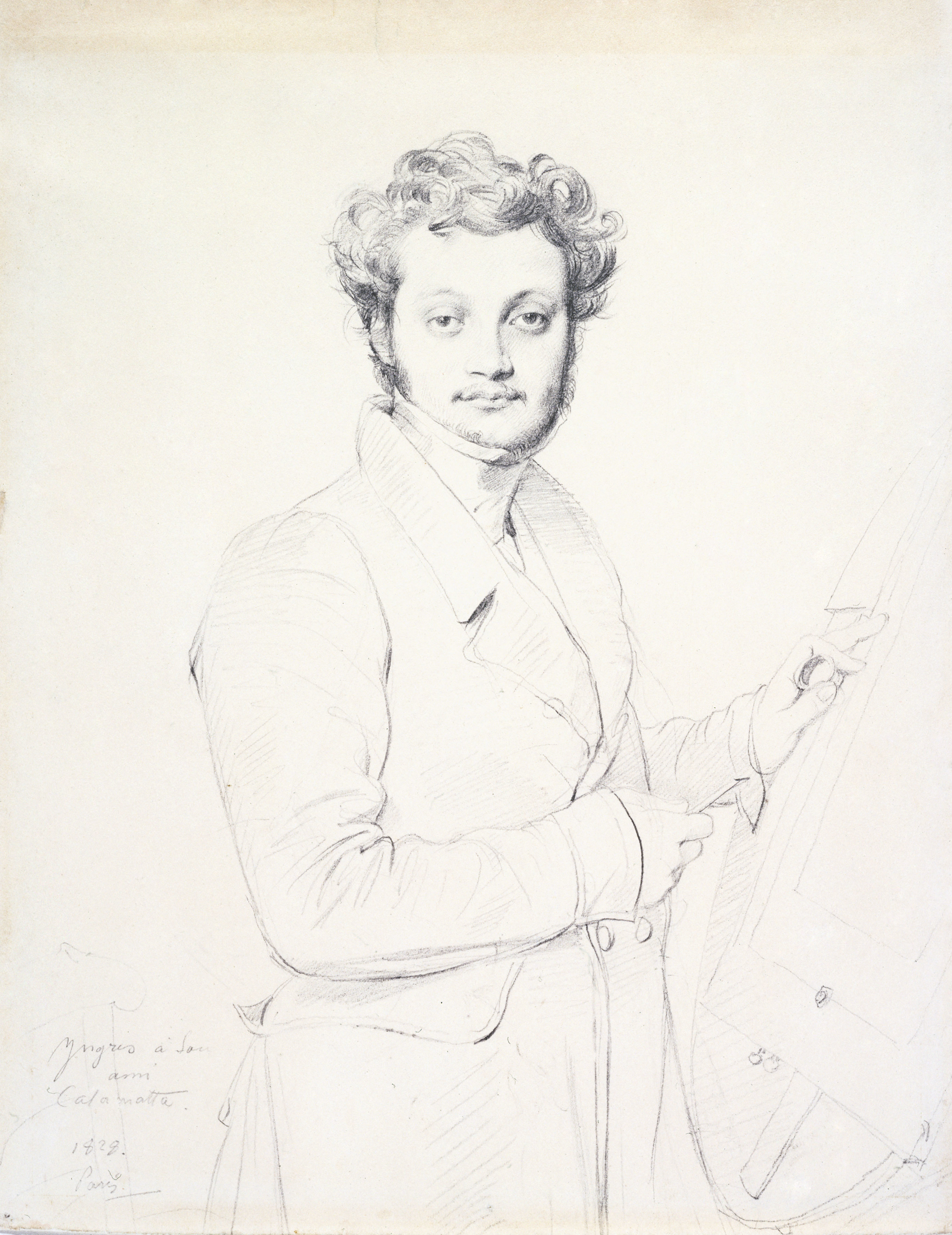 Jean-Auguste-Dominique Ingres, Portrait de Luigi Calamatta