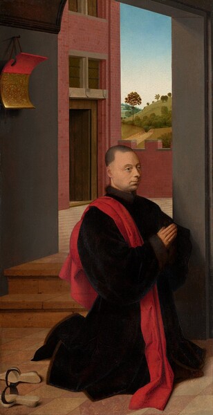 Petrus Christus, Portrait of a Male Donor