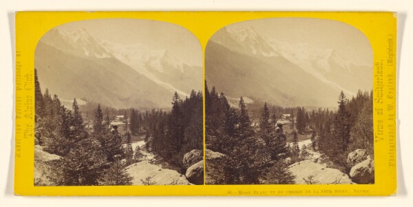 William England, Mont Blanc vu du Chemin de la Tete Noire. Savoie.