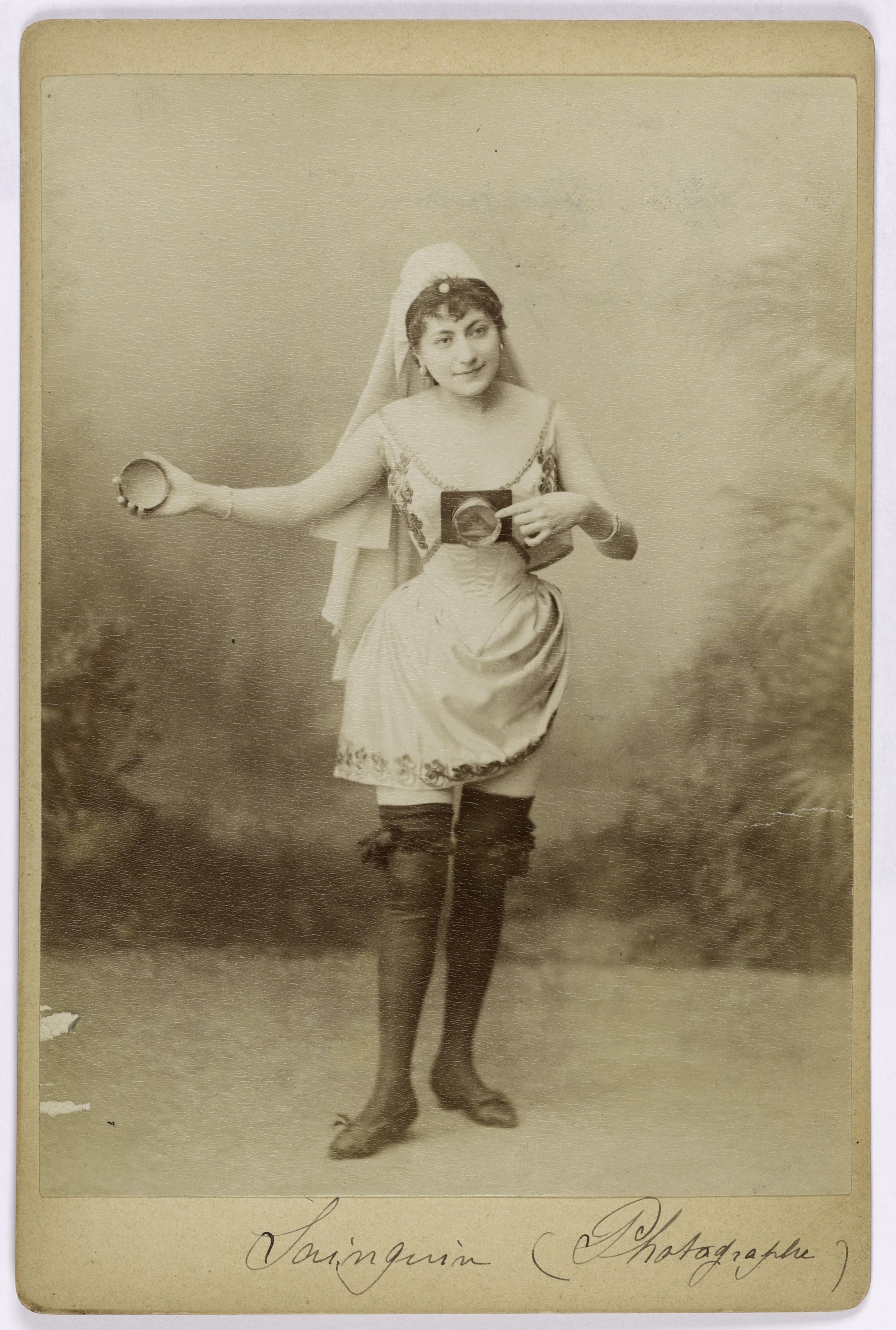 Anonyme, Portrait de Sainguin, actrice