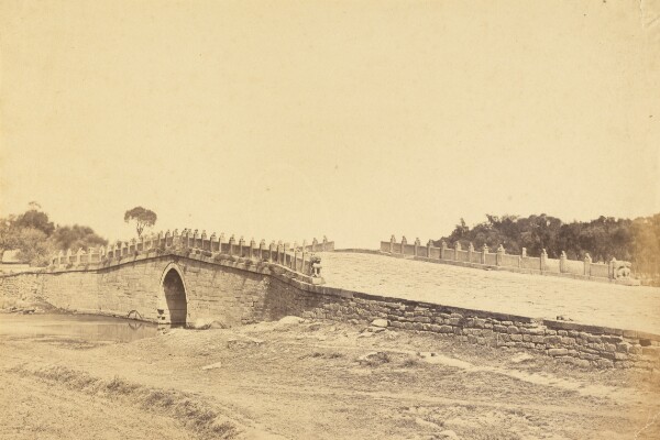 Felice Beato, Bridge of the Pa-li-k'um, the Scene of the Fight with Imperial Chinese Troops, September 21, 1860, near Pekin