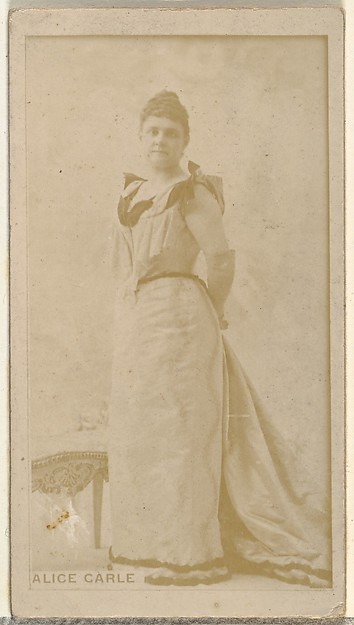 W. Duke, Sons & Co., Alice Carle, from the Actors and Actresses series (N145-8) issued by Duke Sons & Co. to promote Duke Cigarettes