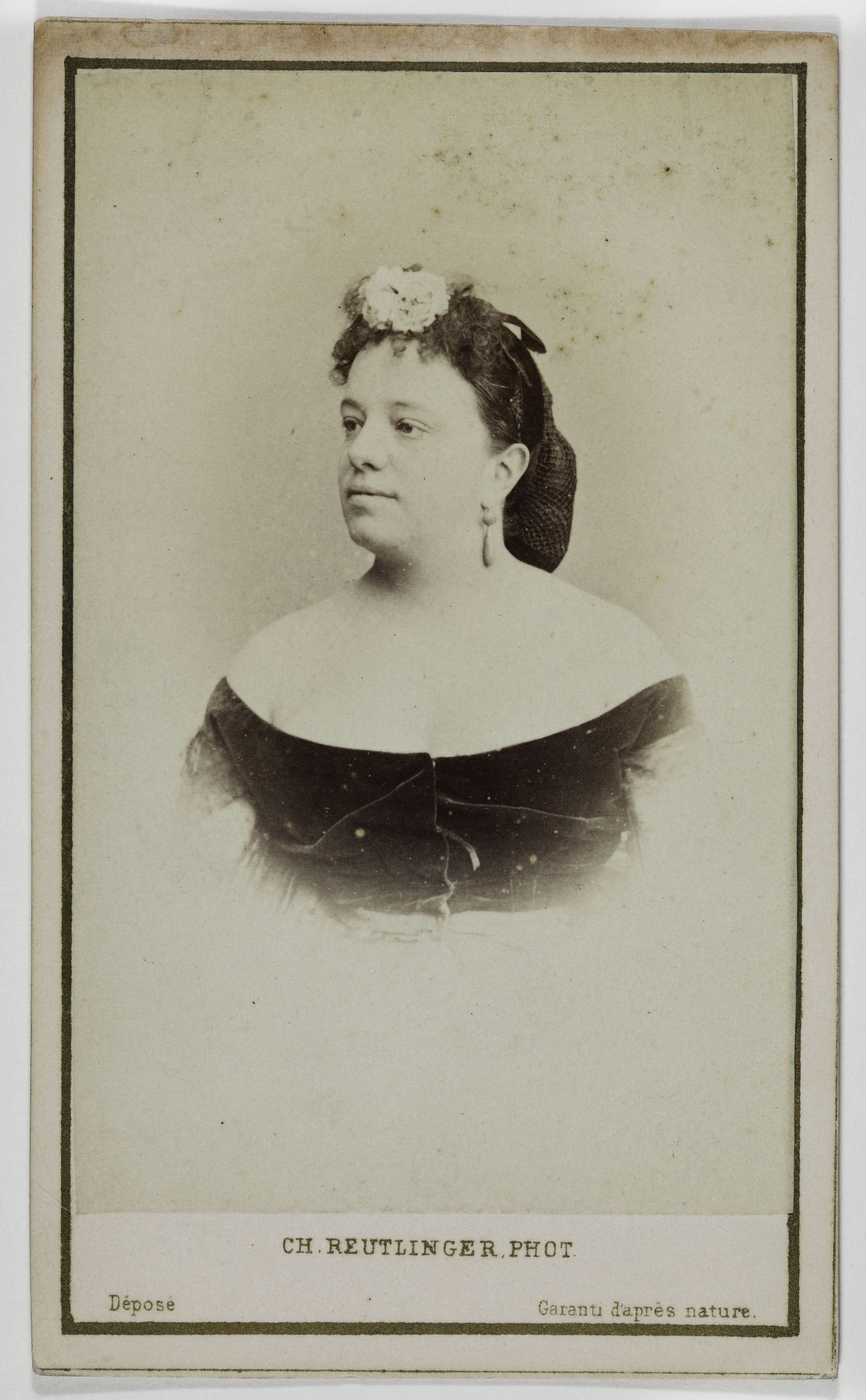 Charles Reutlinger, Portrait d'Anais, (née Jeanne Anais Dubin, dite), (actrice)