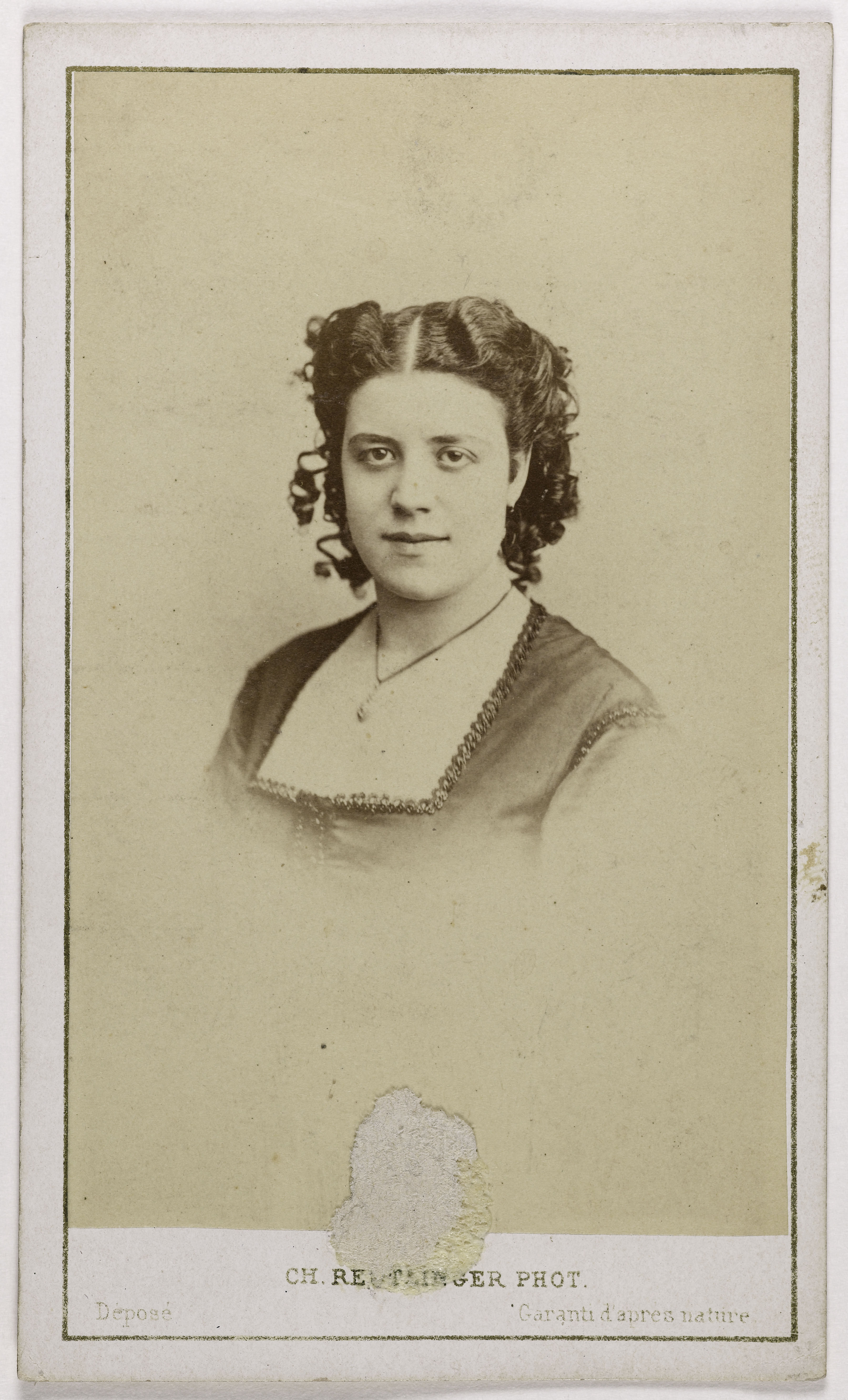 Charles Reutlinger, Portrait de Rosine Bloch (1844-1891) (chanteuse lyrique)