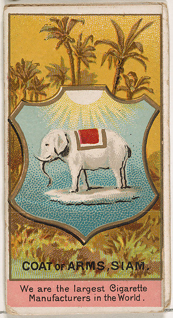 W. Duke, Sons & Co., An Idol of Siam, from the Rulers, Flags, and Coats of Arms series (N126-2) issued by W. Duke, Sons & Co.