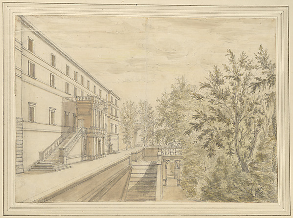 Israel Silvestre, View of the Garden Terrace of the Villa d'Este at Tivoli