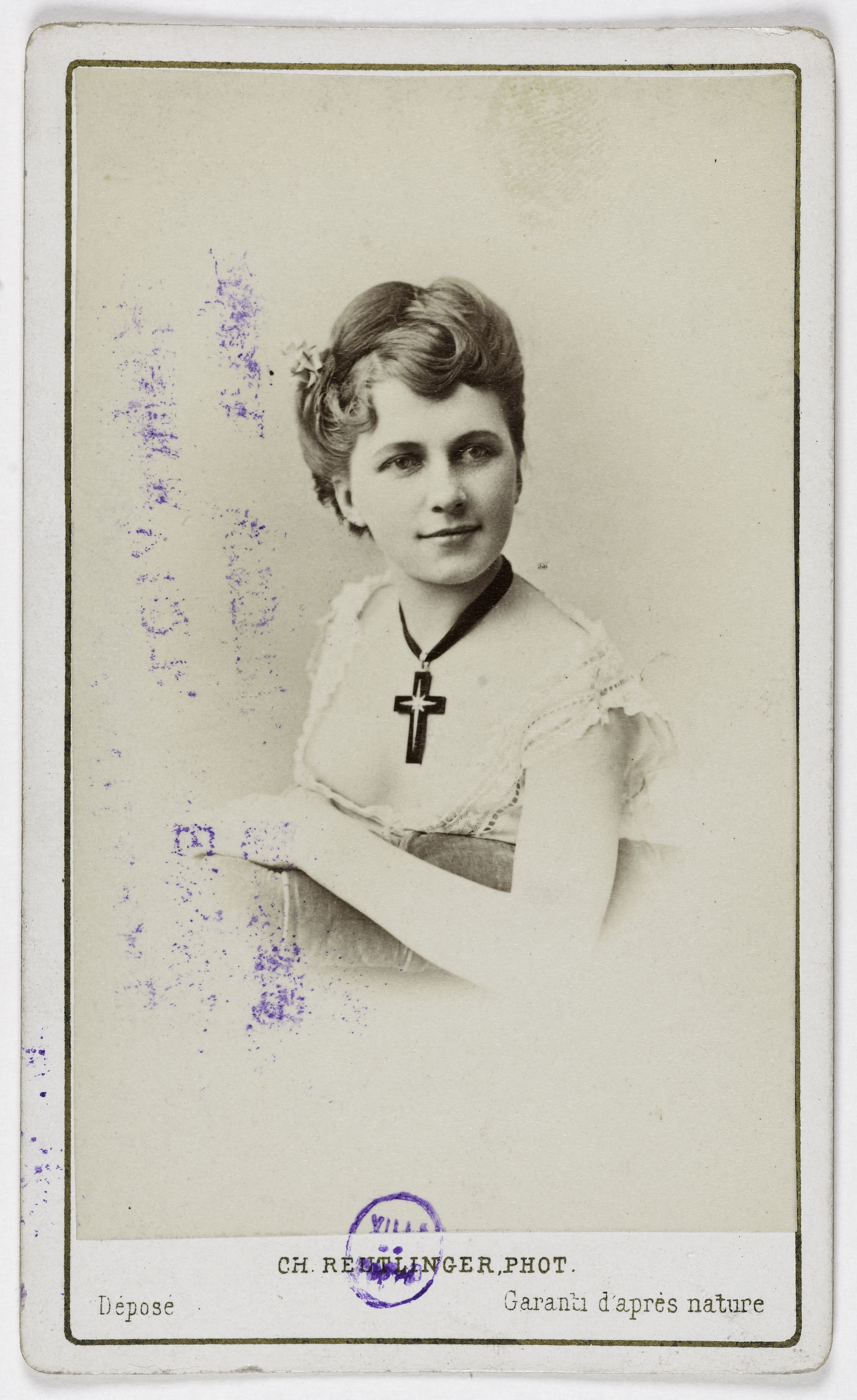 Charles Reutlinger, Portrait d'Henriette Drouard, (actrice aux théâtres de Variétés et de la Gaîté)