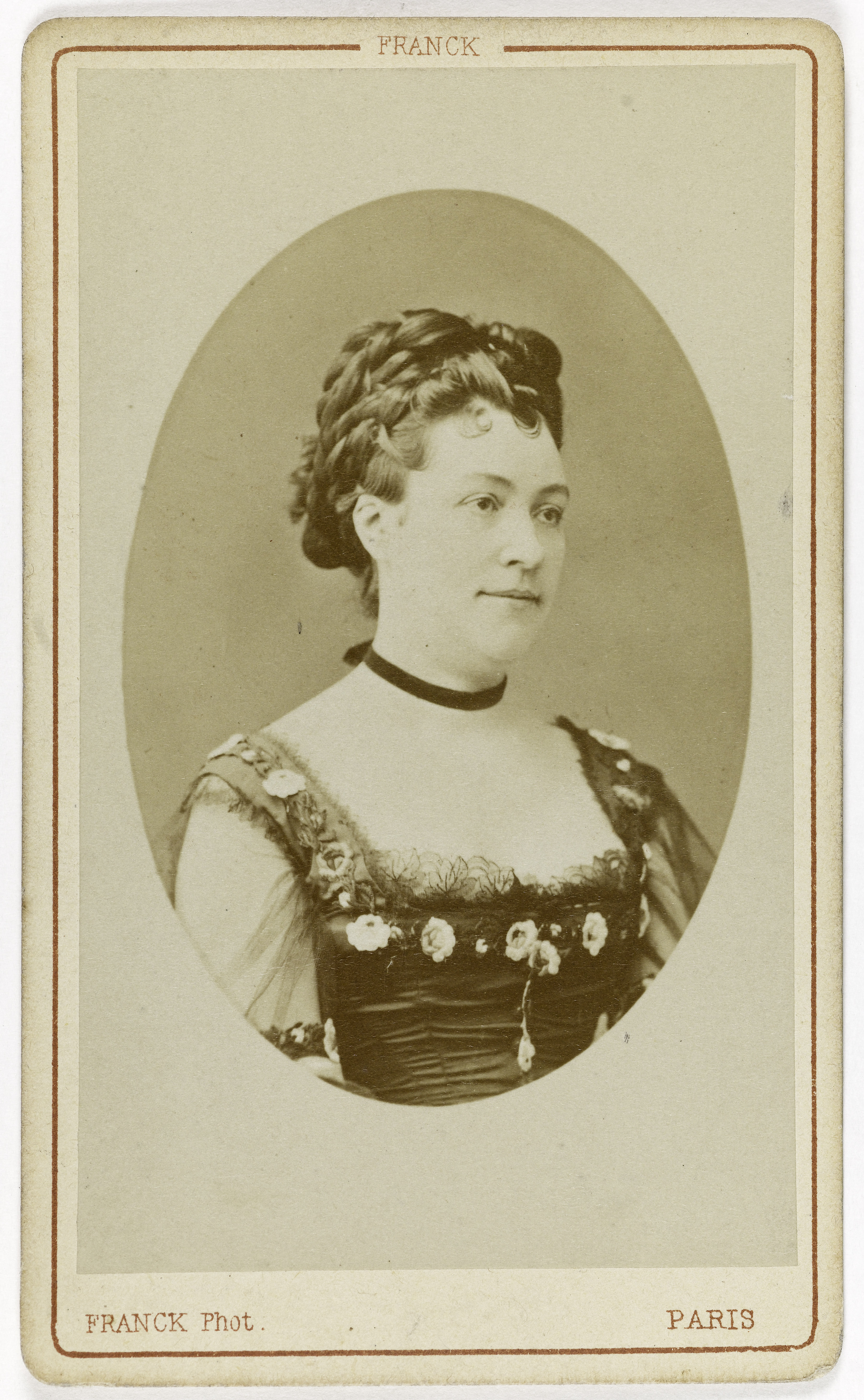 Franck, Portrait de Louise Marquet, danseuse à l'Opéra entre 1852 et 1870.