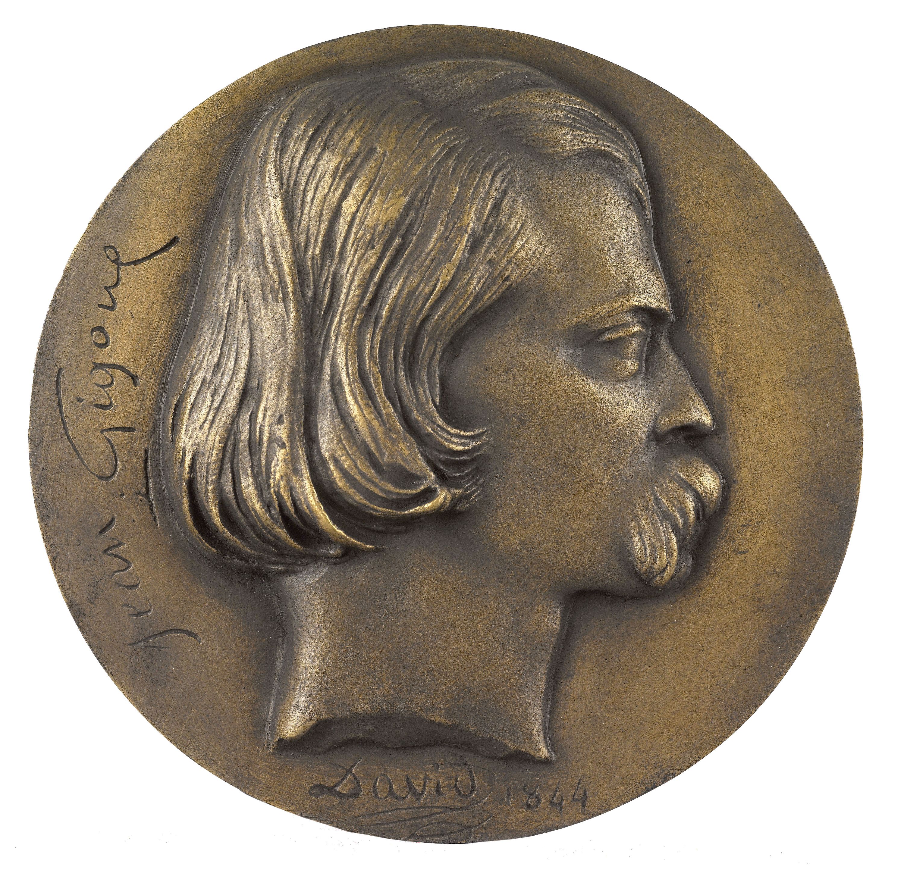 David d'Angers, Portrait de Jean-François Gigoux (1806-1894), peintre