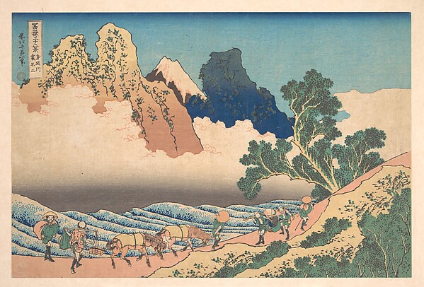 Katsushika Hokusai, View from the Other Side of Fuji from the Minobu River (Minobugawa ura Fuji), from the series Thirty-six Views of Mount Fuji (Fugaku sanjūrokkei)