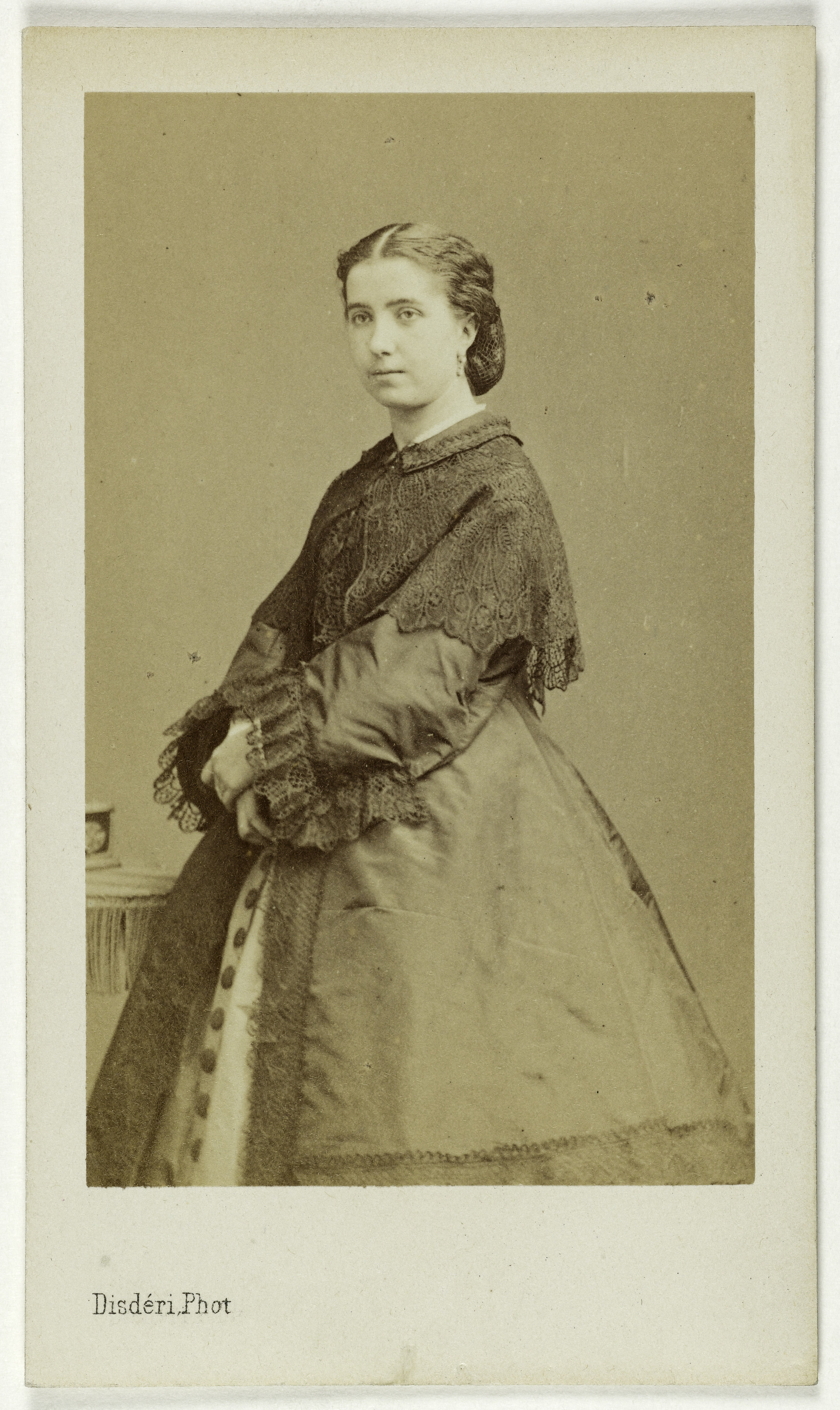 André-Adolphe-Eugène Disdéri, Portrait de Lafontaine Victoria, (née Valous), (1841-1918), (actrice)