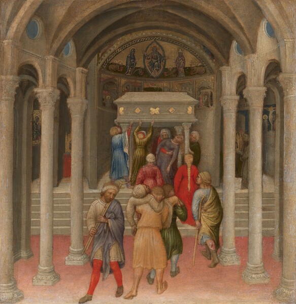 Gentile da Fabriano, The Crippled and Sick Cured at the Tomb of Saint Nicholas