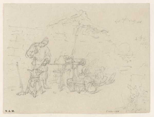 George Chinnery, Sketches of a Chinese blacksmith
