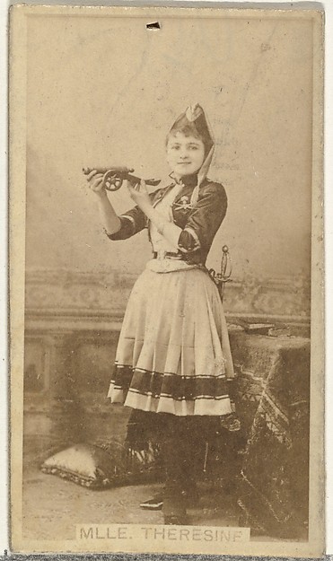 W. Duke, Sons & Co., Mlle. Theresine, from the Actors and Actresses series (N145-8) issued by Duke Sons & Co. to promote Duke Cigarettes