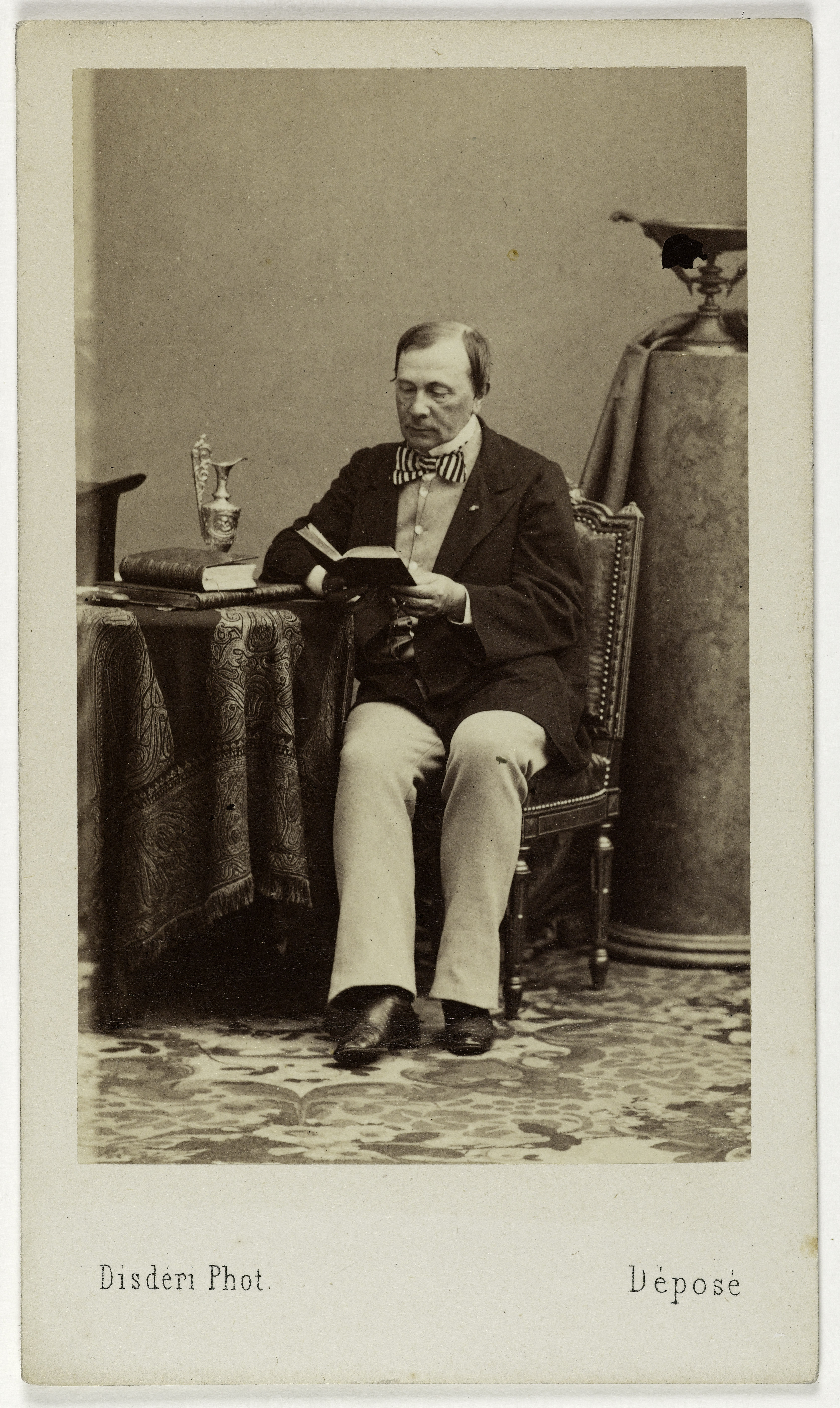 André-Adolphe-Eugène Disdéri, Portrait d'Emile de Girardin, (1806-1881), (publiciste, homme politique)